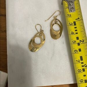 Elegant Gold-Toned Dangle Earrings